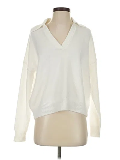 Pre-owned Central Park West Pullover Sweater In Ivory