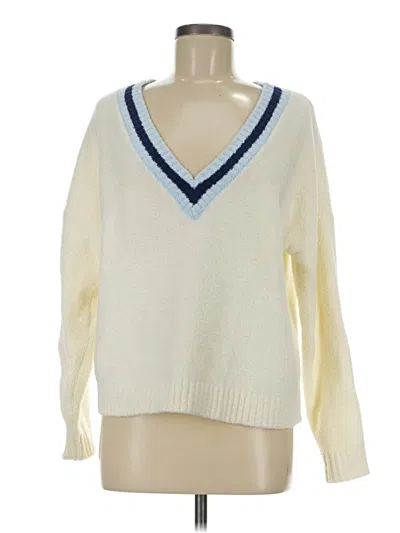 Pre-owned Central Park West Pullover Sweater In Ivory