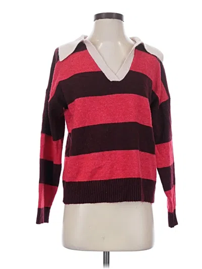Pre-owned Central Park West Pullover Sweater In Red