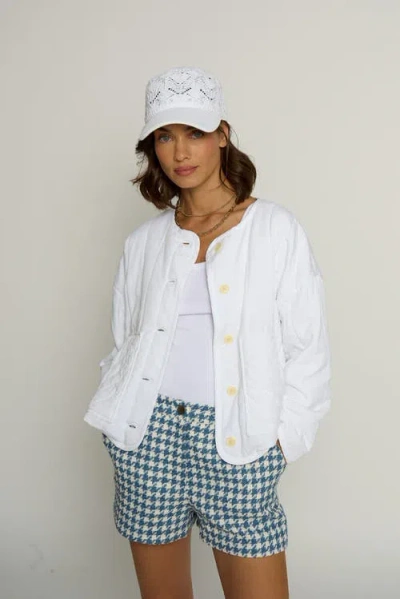 Central Park West Quilted Tencel Jacket