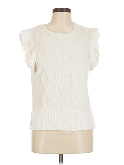 Pre-owned Central Park West Sleeveless Blouse In White