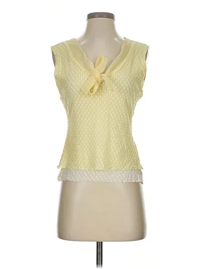 Pre-owned Central Park West Sleeveless Blouse In Yellow