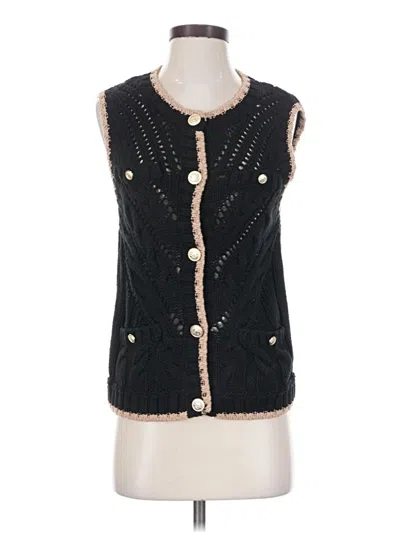 Pre-owned Central Park West Sleeveless Top Black Sweetheart Neckline Tops