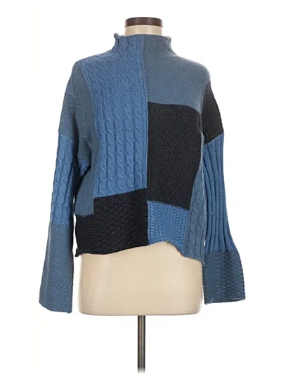 Pre-owned Central Park West Turtleneck Sweater In Blue