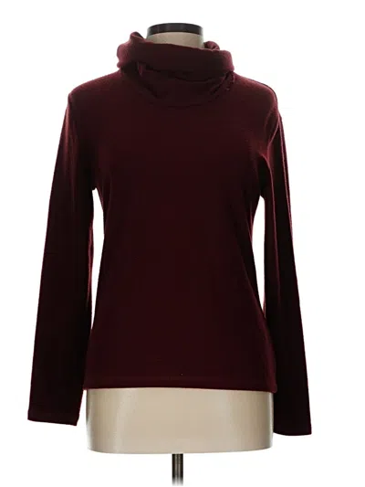 Pre-owned Central Park West Turtleneck Sweater In Burgundy