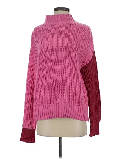 Pre-owned Central Park West Turtleneck Sweater In Pink