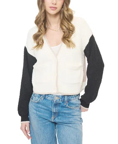 Central Park West Women's Colin Cropped Terry Cardigan In Multi