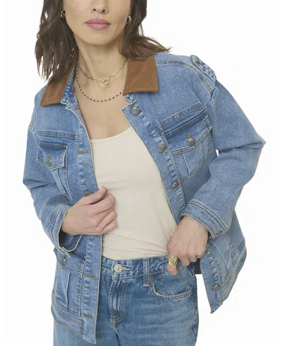 CENTRAL PARK WEST WOMEN'S DASH OVERSIZED DENIM JACKET
