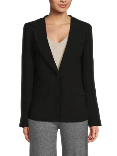 Central Park West Women's Hooded Blazer In Black