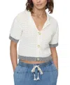 Central Park West Junie Openstitch Polo In White
