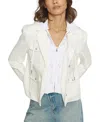 Central Park West Ponte Suiting Blazer In White