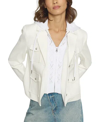 Central Park West Women's Ponte Suiting Blazer In White