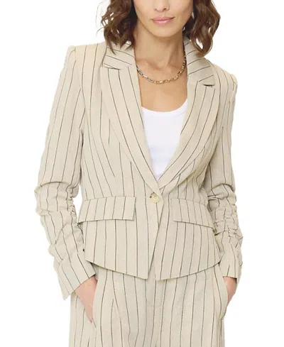 Central Park West Rose Dickey Blazer In Green