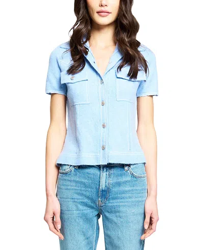Central Park West Women's Sienna Western Short Sleeve Sweater In Multi