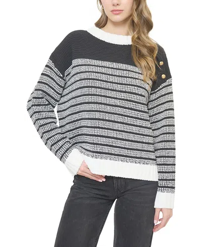 Central Park West Women's Tasha Chenille Crew Sweater In Multi