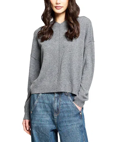 Central Park West Women's Thea Cashmere Hoodie In Gray