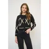Central Park West Wyatt Robbie Fair Isle Cardi In Black