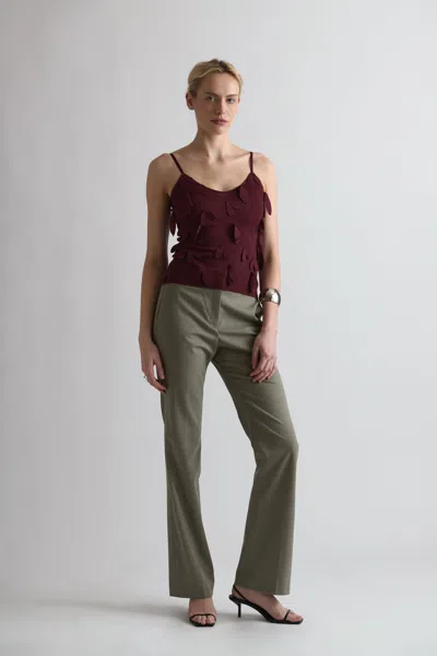 Centre Piece Women's Ivy Top Red
