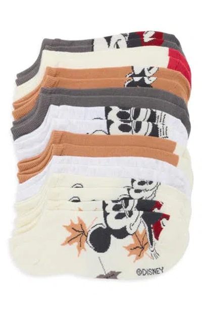 Centric Brands Mickey Mouse Assorted 9-pack Ankle Socks In Multi