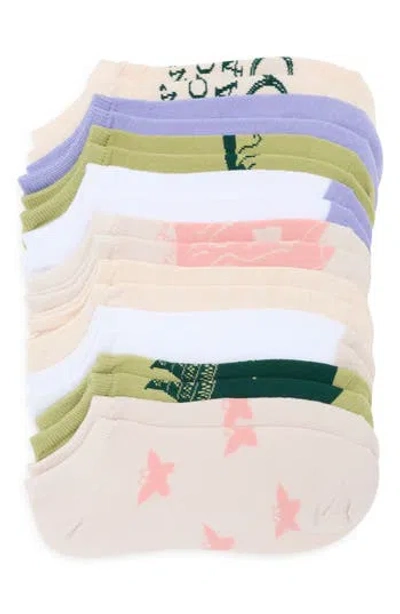 Centric Brands Wicked Hide Your Magic Assorted 9-pack Ankle Socks In Green