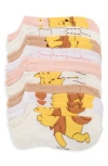 Centric Brands Winnie The Pooh Assorted 9-pack Ankle Socks In Multi