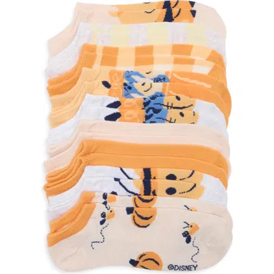Centric Brands Winnie The Pooh Assorted 9-pack Ankle Socks In Multi