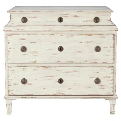 Pre-owned Century Furniture Alexandre I Nightstand - Swedish Scraped Bone In Brown