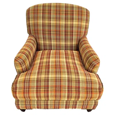 Pre-owned Century Furniture English Library Reading Lounge Armchair In Brown