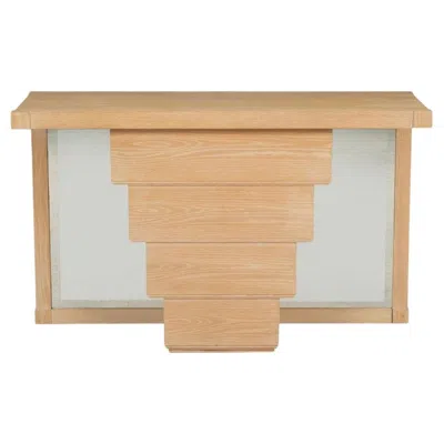 Pre-owned Century Furniture Jay Spectre Console For – Cerused Oakwood 1985c. In Brown