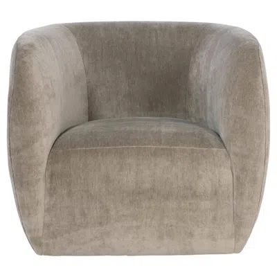 Pre-owned Century Furniture Joséphine Swivel Chair In Gray
