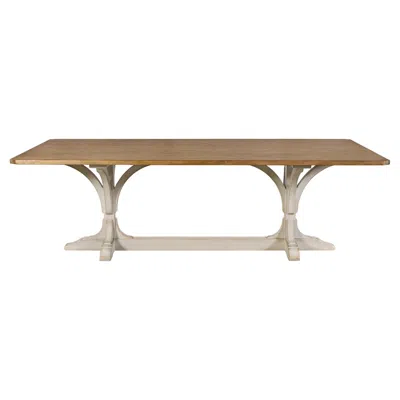 Pre-owned Century Furniture Lucca I 96" Dining Table - Wood Top In Brown