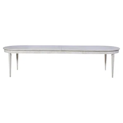 Pre-owned Century Furniture Lutetia Swedish Dining Table - Swedish Rubbed White