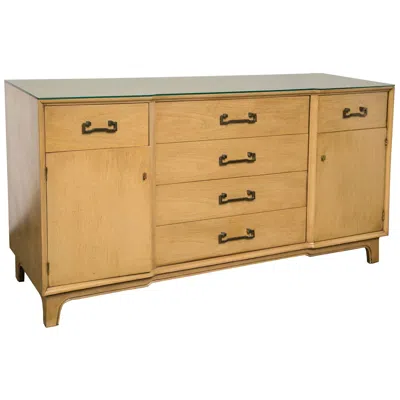 Pre-owned Century Furniture Mid-century Modern Light Wood Credenza By , 1950s In Brown
