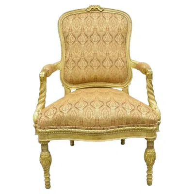 Pre-owned Century Furniture Oscar De La Renta Home  Italian Neoclassical Lounge Arm Chair In Brown
