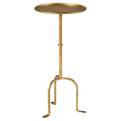 Pre-owned Century Furniture Petite Parisian Accent Table In Gold