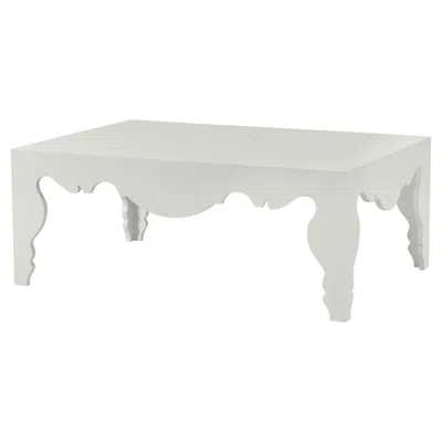 Pre-owned Century Furniture Sven Cocktail Table - French White Plaster