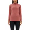 Cep Sports Cold Weather Zip Longsleeve Shirt In Rose In Red