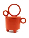 C'era Fragrance Aria Cup Circular-handle Candle In Orange