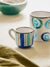 Ceramica Pinto Vietri Hand-painted Ceramic Espresso Cups (set Of 4) In Multi