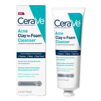Cerave Acne Clay-to-foam Facial Cleanser