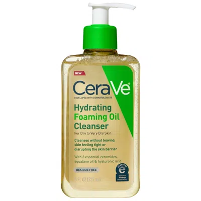 Cerave Hydrating Foaming Oil Cleanser (12 Fl. Oz.) In White