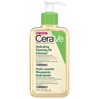 Cerave Hydrating Foaming Oil Cleanser 236ml In White