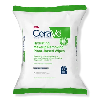 Cerave Hydrating Makeup Removing Plant-based Wipes