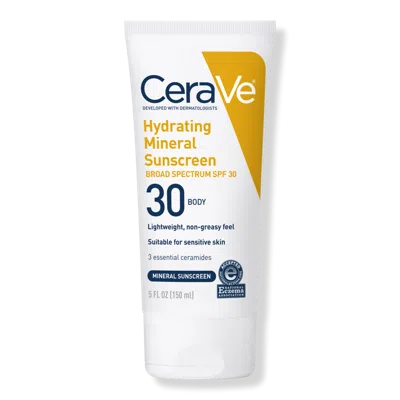 Cerave Hydrating Mineral Sunscreen Spf 30 Body Lotion
