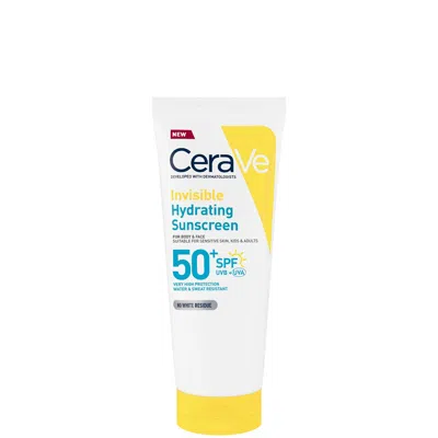 Cerave Invisible Hydrating Sunscreen Spf 50 For Body, Face, & All Skin Types With 3 Essential Ceramides 75 