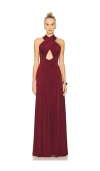 Ceren Ocak Draped Jersey Dress In Red
