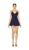 Ceren Ocak Mini Dress In 海蓝色