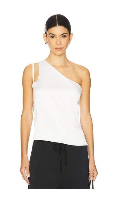 Ceren Ocak One Shoulder Top In White