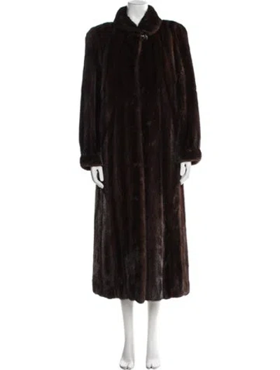 Pre-owned Ceresnie & Offen Furs Mink Fur Coat In Brown