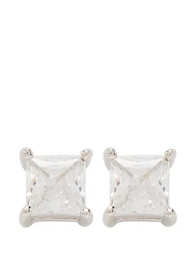 CERNUCCI ICED MICRO SQUARE STUDS EARRINGS